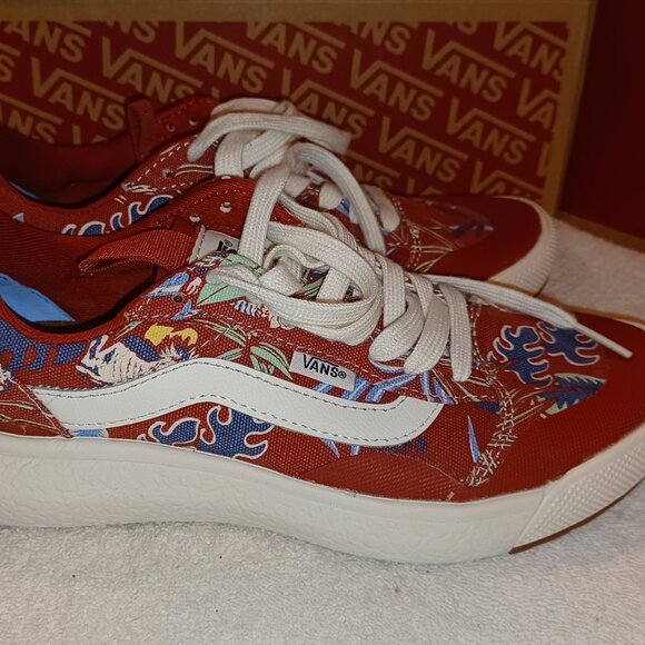 Vans Men's 5/Women's 6.5 UltraRange Hawaiin Jungle Red VN0A4UWMAMX - Picture 7 of 12